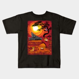 Sunset in the Pride Lands Kids T-Shirt